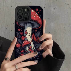 Aesthetic Art Mushroom Phone Cases for IPhone 11 Case 14 Pro Max 15 Pro Max IPhone Case for IPhone 13