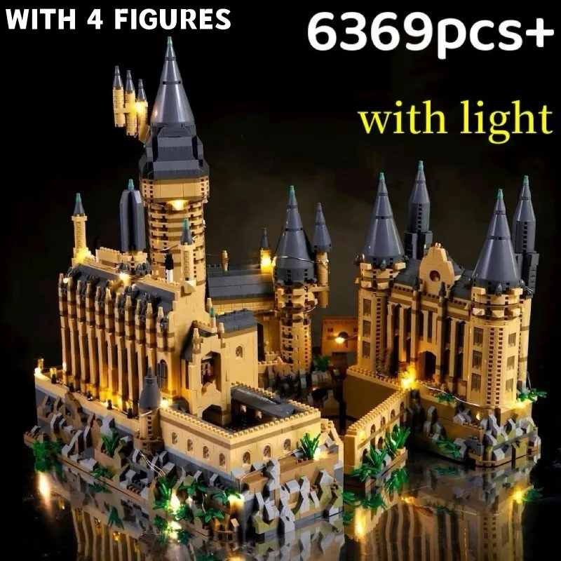 Micro Bricks City Creative Medieval Magic Castle Series School Architecture Palace Model Building Blocks Gifts Kid Assembly Toys