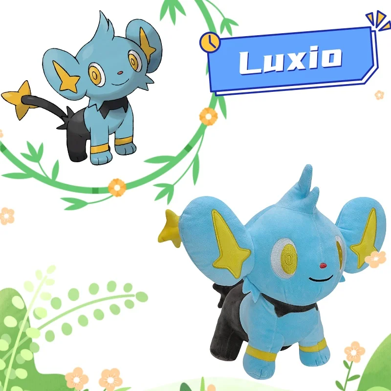 

Плюшевые игрушки Pokemon Luxio, стоячая поза, котенок, монстр, плюшевая аниме-кукла, орнамент, подарки на день рождения