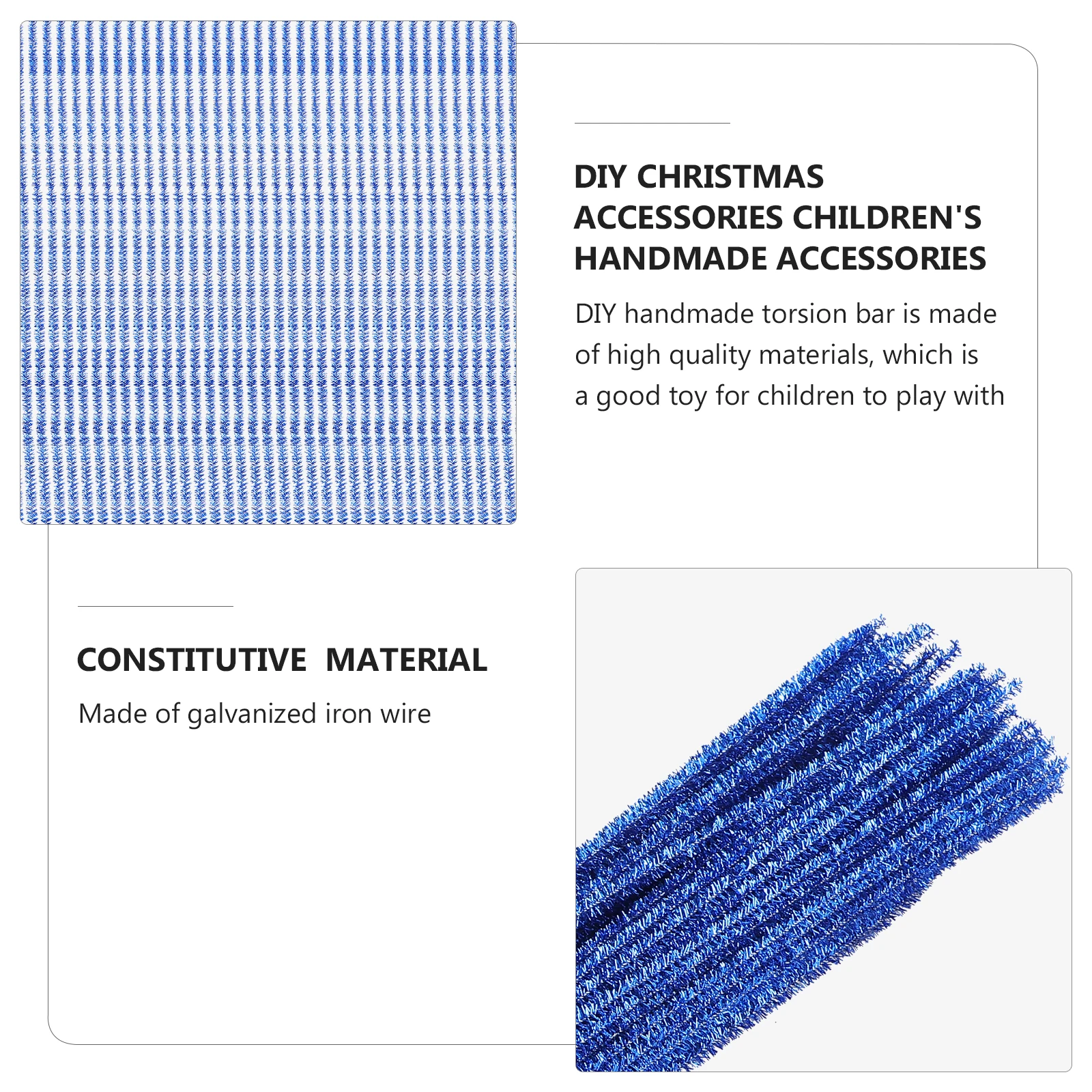 

100Pcs DIY Glitter Stem Twisted Bars Creative Craft Material 30cm Length Party Favors Christmas Decoration Colorful