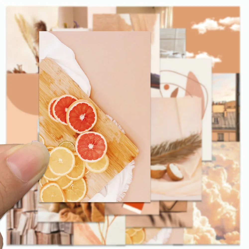 52PCS Melard Color Scheme Stickers INS Style decora decalcomanie per frigorifero Laptop bagagli Sticky Note Graffiti Stickers