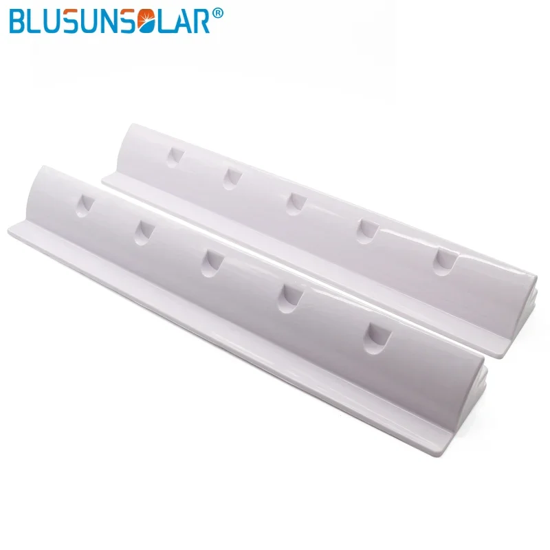 2 Piece/set ABS Plastic Solar Panel Mounting End Spoiler Brackets Use in Caravan Boat Motorhome 550mm 680mm 2 Color for Choose