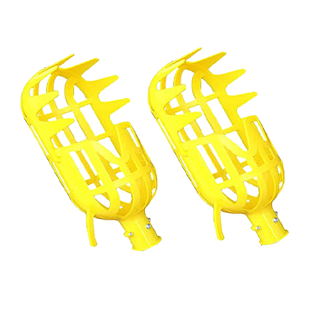 

2Pcs Fruit Picking Tool Head Replacement Sturdy Lightweight Fruit Picker Basket for Arbutus Pear Peach Harvesting Without Pole