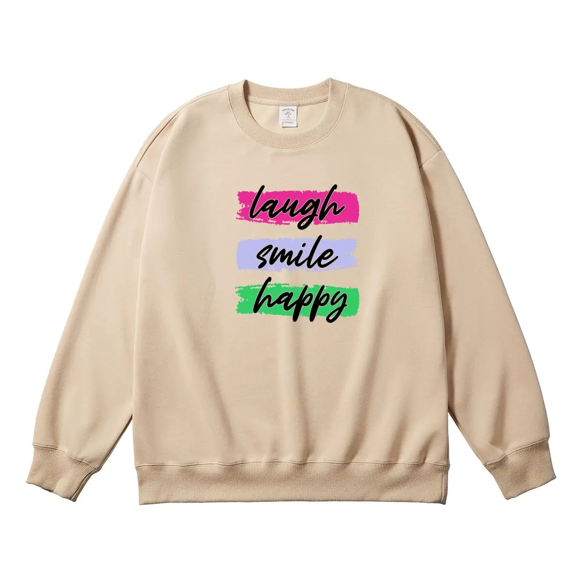 Oversized Women's Pullover Colorful Graphic Woman Tops Female Sweatshirt Round Neck Long Sleeve Autumn Winter Thick Clothes