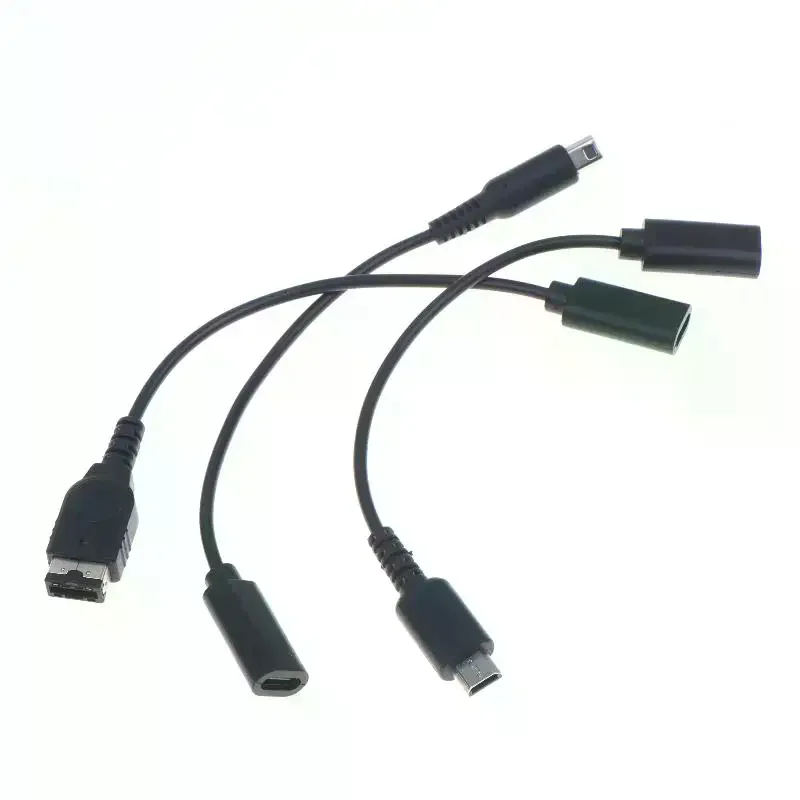 1Pcs Power Line Conversion Cord USB C Charging Cable Cord Wire Type-C For  i GBA SP 2DS New 3DS LL XL PSP1000 2000 3000