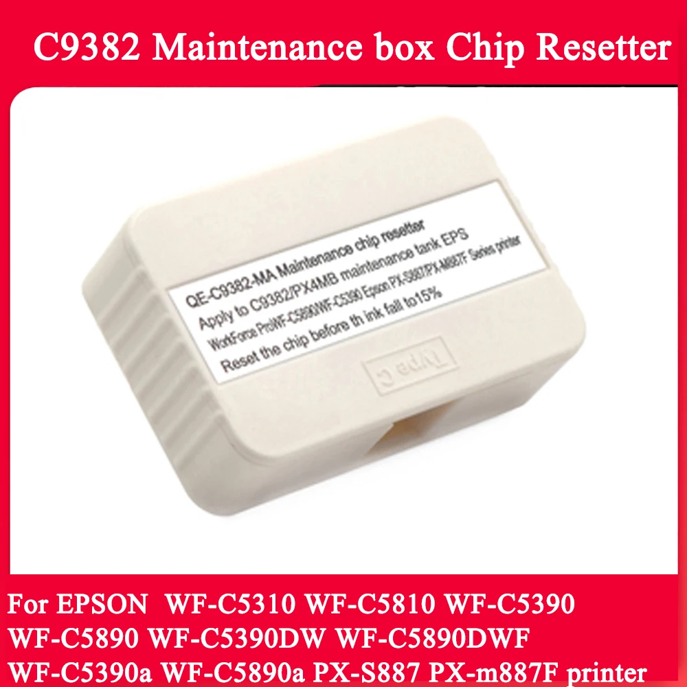 

C9382 PX4MB Maintenance box Chip Resetter For Epson WorkForce C5310 C5810 C5890 C5390 WF-C5390 PX-S887 PX-M887F Printers