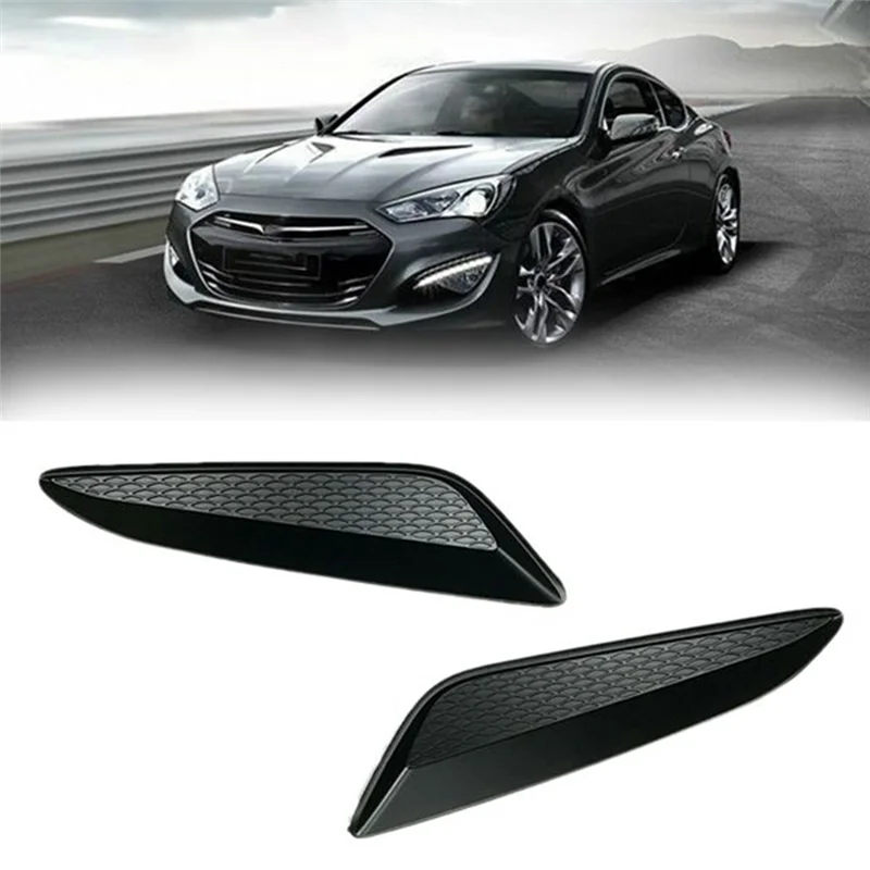 

AV34-Car Bonnet Hood Garnish Vent 864102M700 864202M700 For Hyundai Genesis Coupe 2013-2016