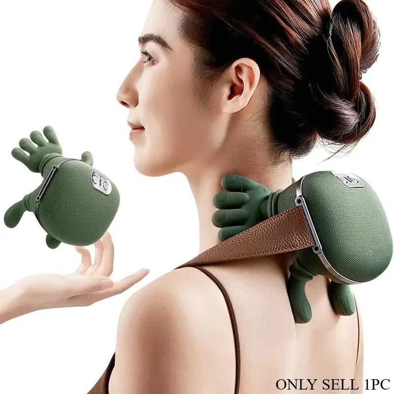 Neck Shoulder Back Arm Electric Massage Pad USB Powered Deep Tissue Muscle Massager Wireless Portable Relax Cushion Ideal Holida