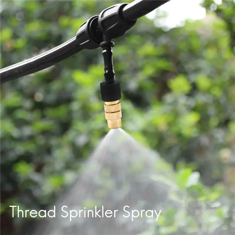 A27F-60 Pcs Adjustable Misting Nozzle For Gardening Sprinkle Brass Watering Sprinkler Sprayer For Irrigation System