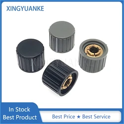 5PCS Potentiometer Knob Cap KYZ20-16-4J KYZ20-16-6J Plastic Knob Copper Core Inner Hole 6mm 4mm Suitable For RV24 RV30 WTH118