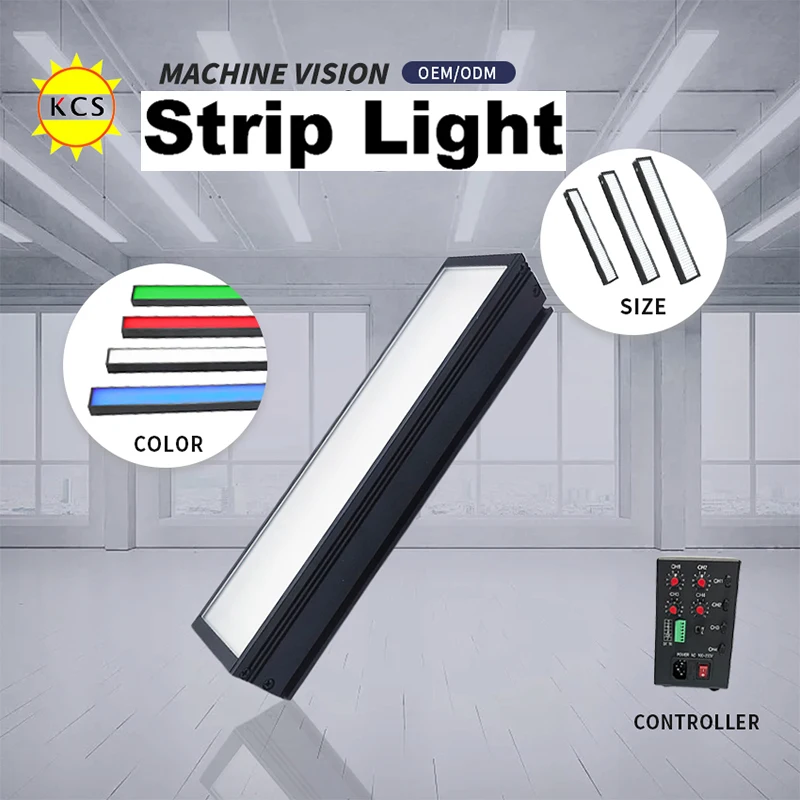 

KCS 24V Long Strip Light Inspection LED Long Strip Light Source Detection Recognition Lamp DC24V Length 225MM