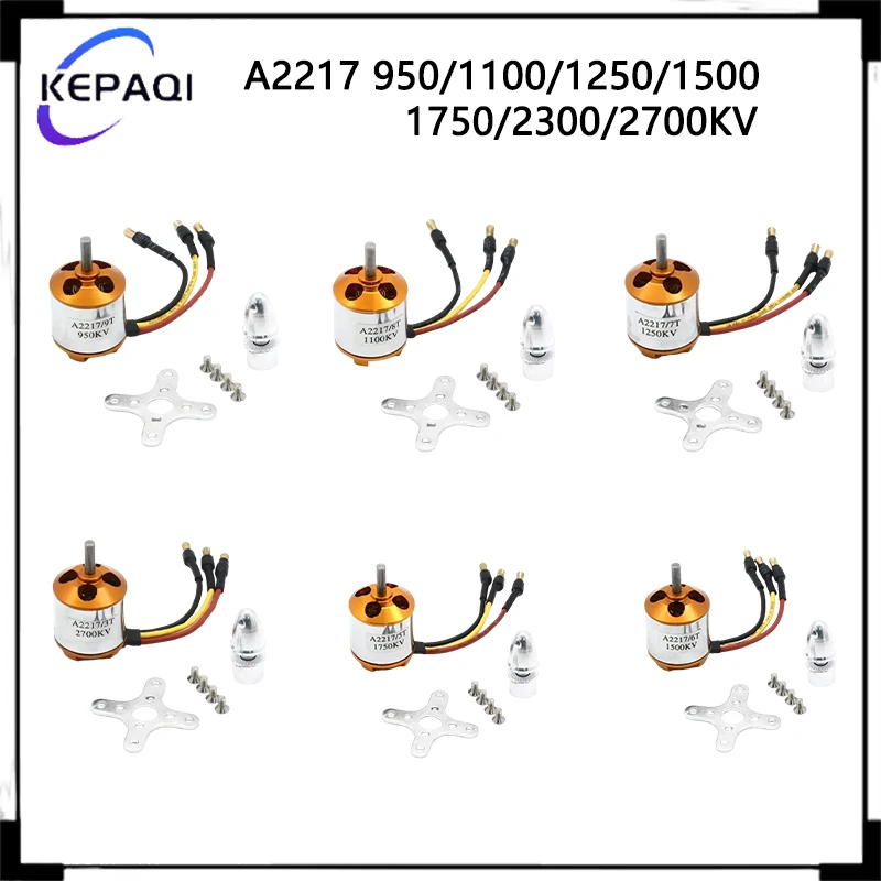 

XXD A2217 Series Outrunner Бесщеточный двигатель с высоким крутящим моментом для радиоуправляемого самолета Квадрокоптера Мультиротор 950KV 1250KV 1500KV 2300KV Опции