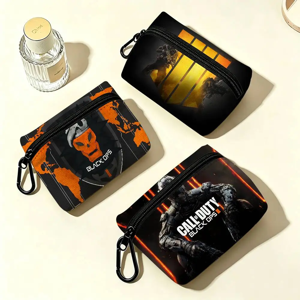 Call Of D-DutyS Gaming Daily Carry Oxford Fabric Small Coin Purse Multi-use Storage Pouch For Keys Cards Coins