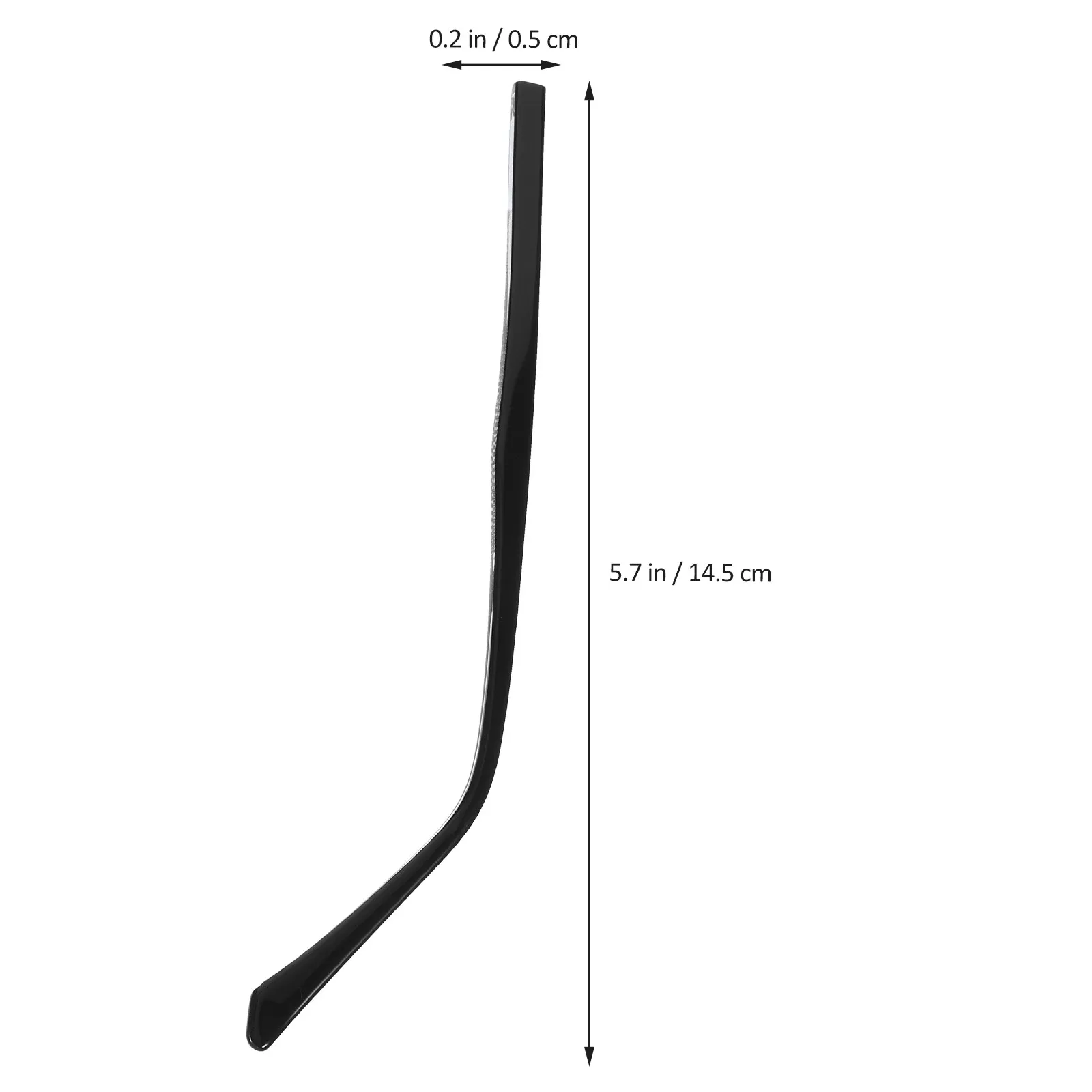 1Pair Metal Eyeglasses Arms Replacement Temple Legs for Glasses Repair Comfortable Stylish Glossy Design Anti-Slip Ear Pressure