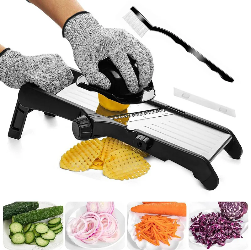 3-in-1 Manual Stainless Steel Vegetable Slicer Multifunctional Round Mandoline Drum Grater Shredder for Potato Nut Kitchen Tool