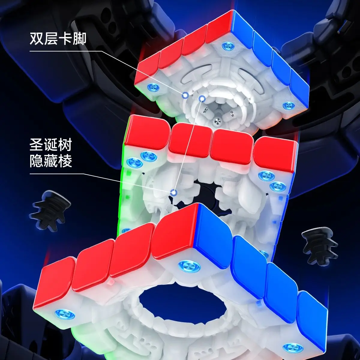 Nuovo GAN 460M V2 UV 4x4 Cubo Magnetico GAN 4x4 M V1 Cubo di Velocità Magica Senza Adesivo Professionale Agitarsi Giocattoli Cubo Magico Puzzle