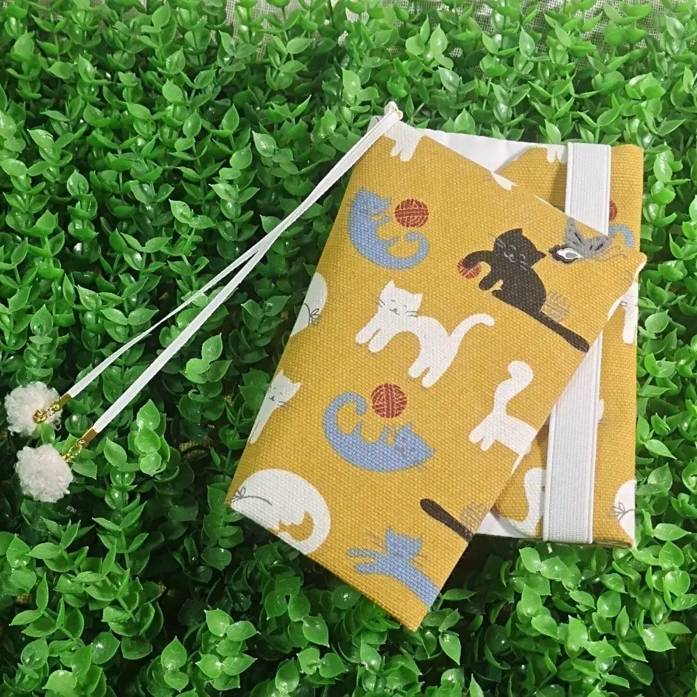 A5 A6 Cartoon Cat NoteBook Cover Planner Case Cover Protective Shell Journal Cover Protector Office Stationery Supplies