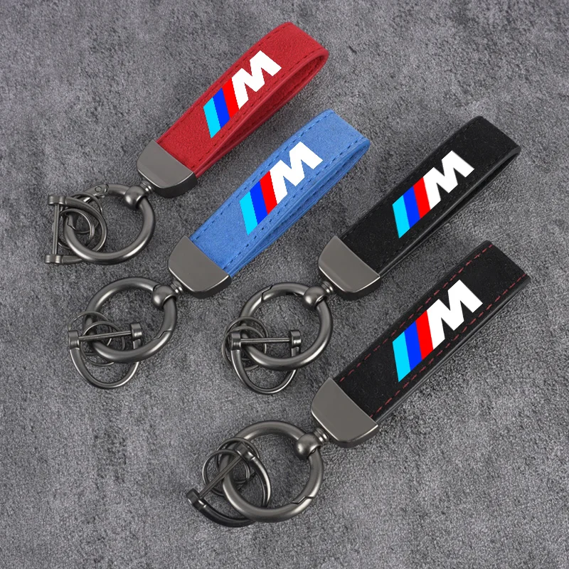 سيارة مفتاح سلسلة حلقات معدنية جلدية المفاتيح كيرينغ اكسسوارات لسيارات BMW M E81 E90 E92 E93 F30 E60 E61 F07 F10 F18 F12 X2 3 4 5 6