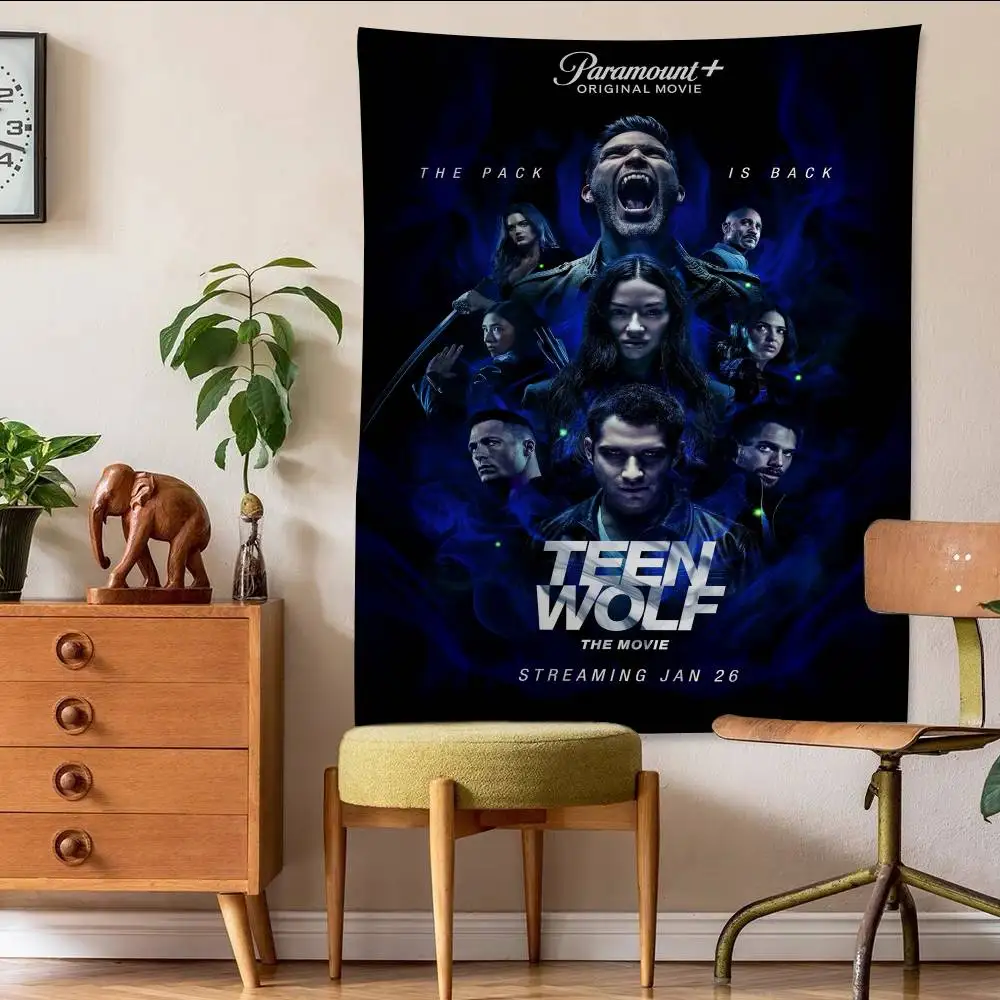 

Teen Wolf Printed Large Wall Tapestry Hanging Tarot Hippie Wall Rugs Dorm Home Decor