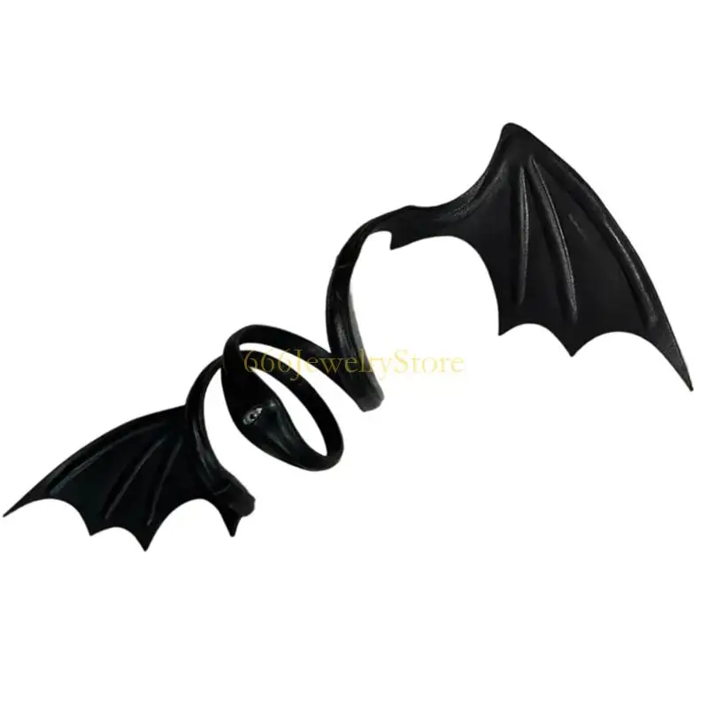 F2TD Chokers Bat Wing Necklace Portable for Halloween Costumes and Themed Parties