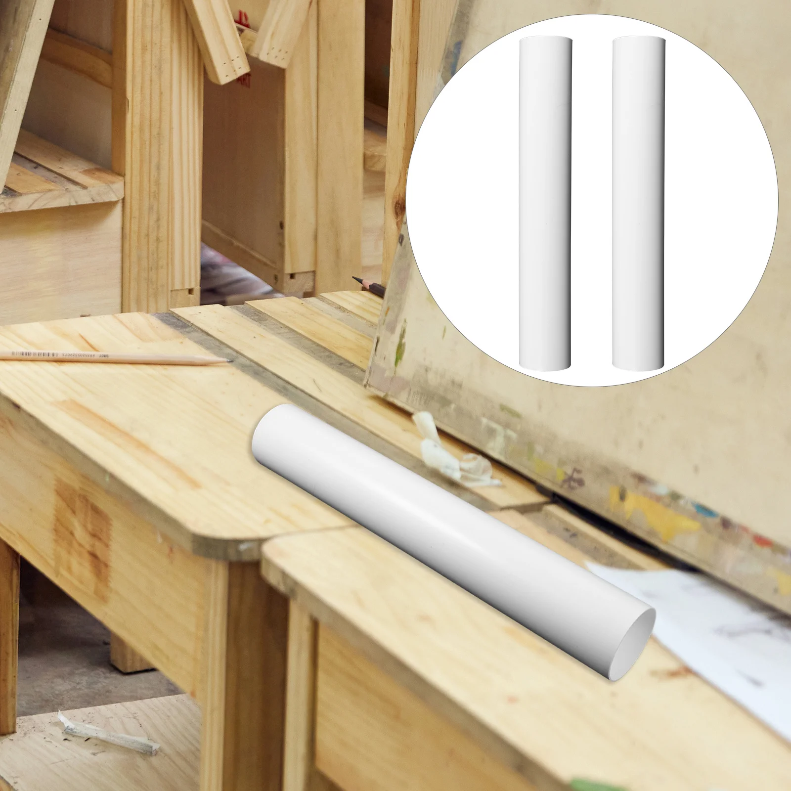 2Pcs Portable Poster Tubes Storage Artwork Mailing Tube Drawing Case Transport Reusable Tube Poster Tubes for Storage