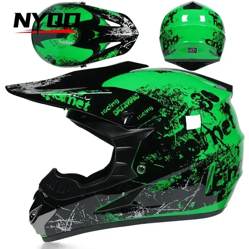 Star Cartoon Capacete para Crianças, Corrida de Motocicletas, Bicicleta, ATV, Dirt Bike, Downhill Cross, Motocross, Mais novos