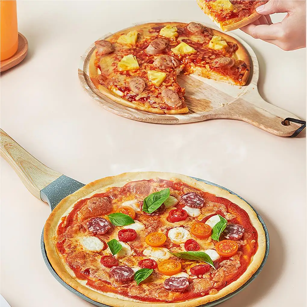 Frying Pan No Muddled Washable Cooking Pots Cooker Skillet Household Accessories Long Handle Kitchen Supplies  20cm