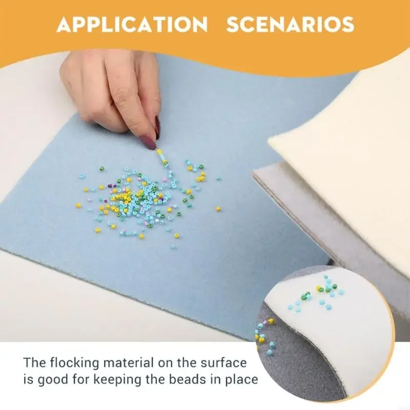 3Pcs Soft Sponge Hand Cushion Bead Pad Padded Bead Cloth Non-Slip Mat Jewelry Pad for Beading Art Accessories and Tools