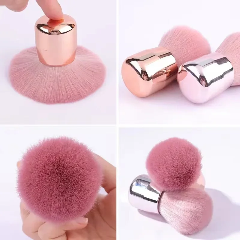 Nail Dust Cleaning Brush Mushroom Head Nail Brush Removal Large Size Nail Dust Brush Acrylic UV Gel Polish Powder Cleaning Tool