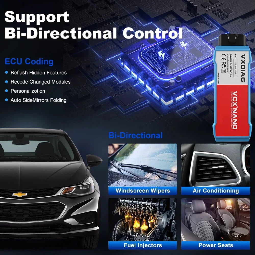 Picture 7: VXDIAG VCX NANO NX500 OBD2 Scanner ECU Coding For Ford / Mazda IDS VCM All System Diagnostic J2534 Programming Smart Key PCM DPF Lifetime Free Update License