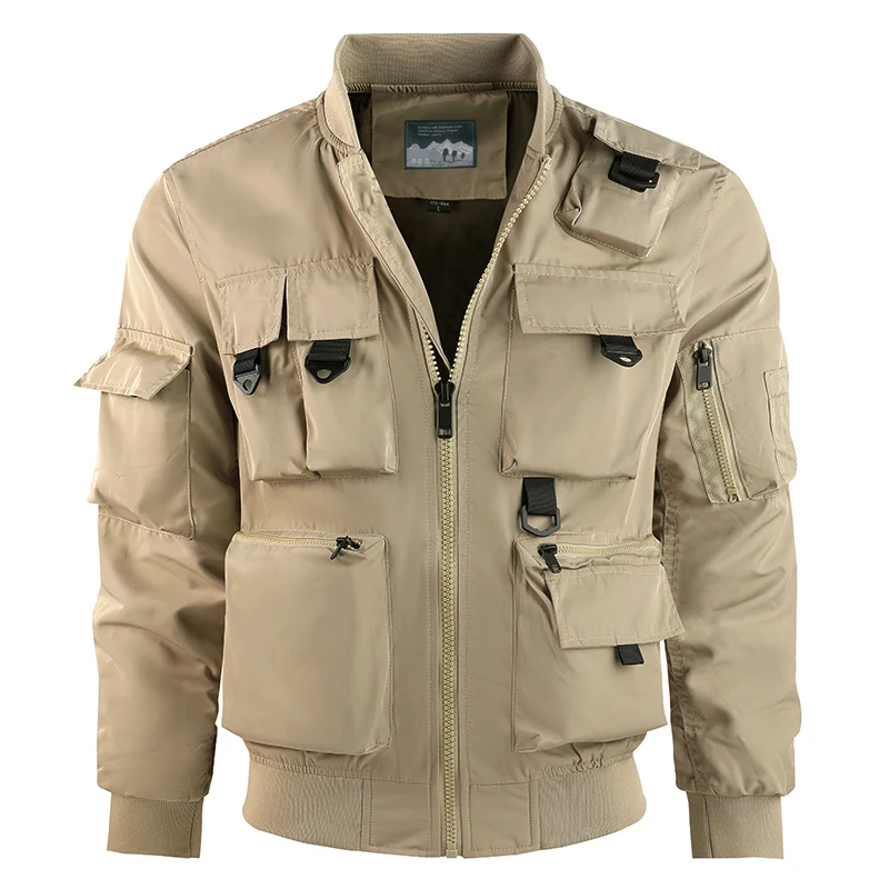 

Men's Autumn and Winter Jackets, Workwear Tops, Outdoor Casual Daily Wear Corta Vento Masculino A Coat with A Baseball Collar