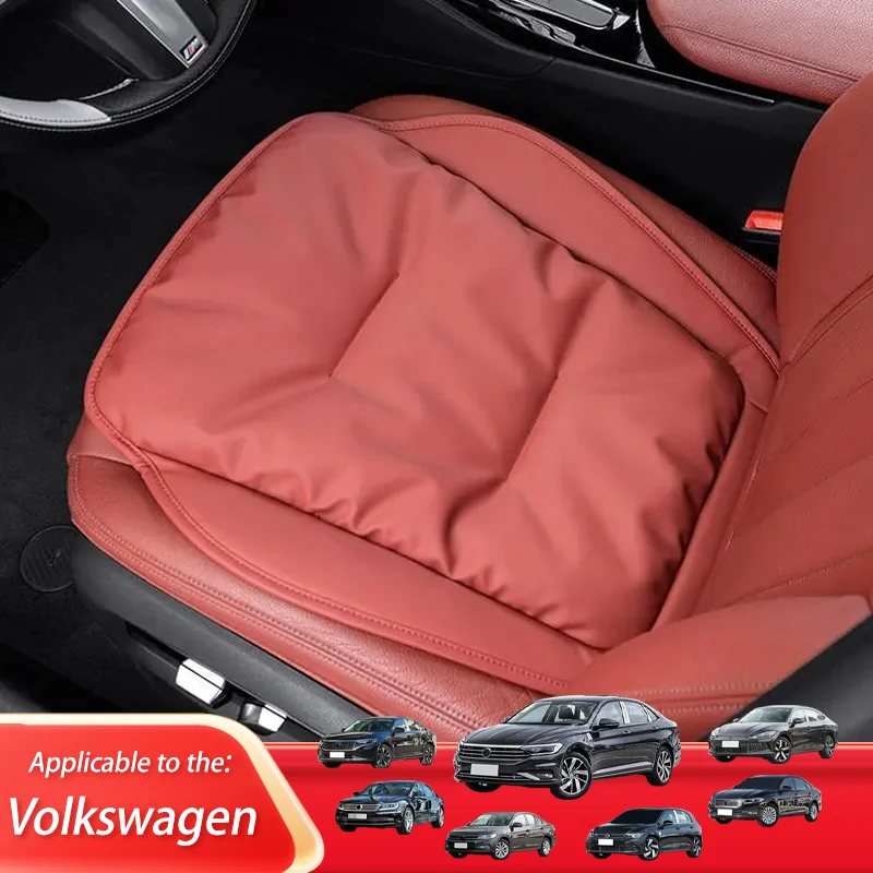 Car Seat Cover Leather Four Seasons Front Seat Protector Cushion Auto Chair Protect Covers For VW Sagitar CC Passat GOLF Bora