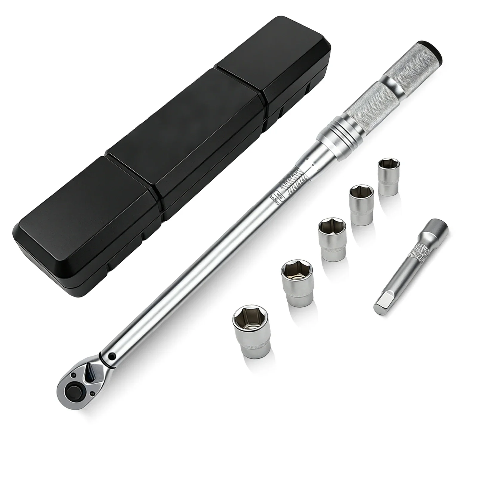 TYD 1/2'' Drive 10-210 Nm Adjustable Torque Wrench & Socket Set Ratchet Torque Wrench Auto Motorcycle Repair Tools