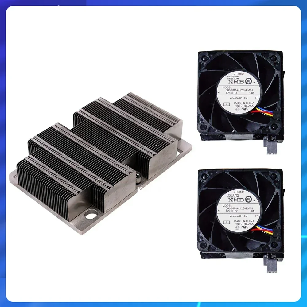 جديد وأصلي لـ DELL EMC Poweredge R740 مشبك تبريد C6R9H XPDVP مبرد وحدة المعالجة المركزية مروحة تبريد مروحة تبريد 0N5T36 N5T36 مع مشبك