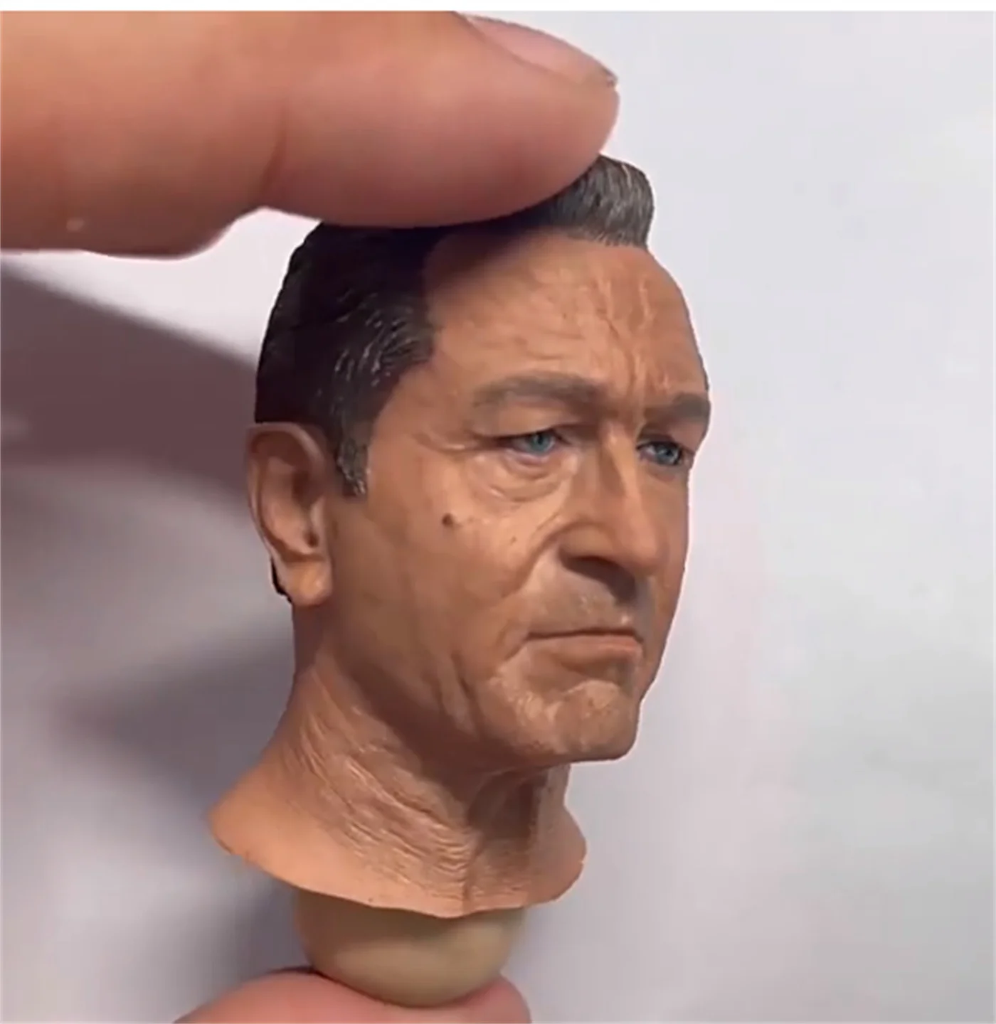 Robert De Niro personalizado pintado sin pintar escala 1/6 cabeza masculina esculpir juguetes De cuello largo modelo para muñecas De figuras De acción De 12 pulgadas