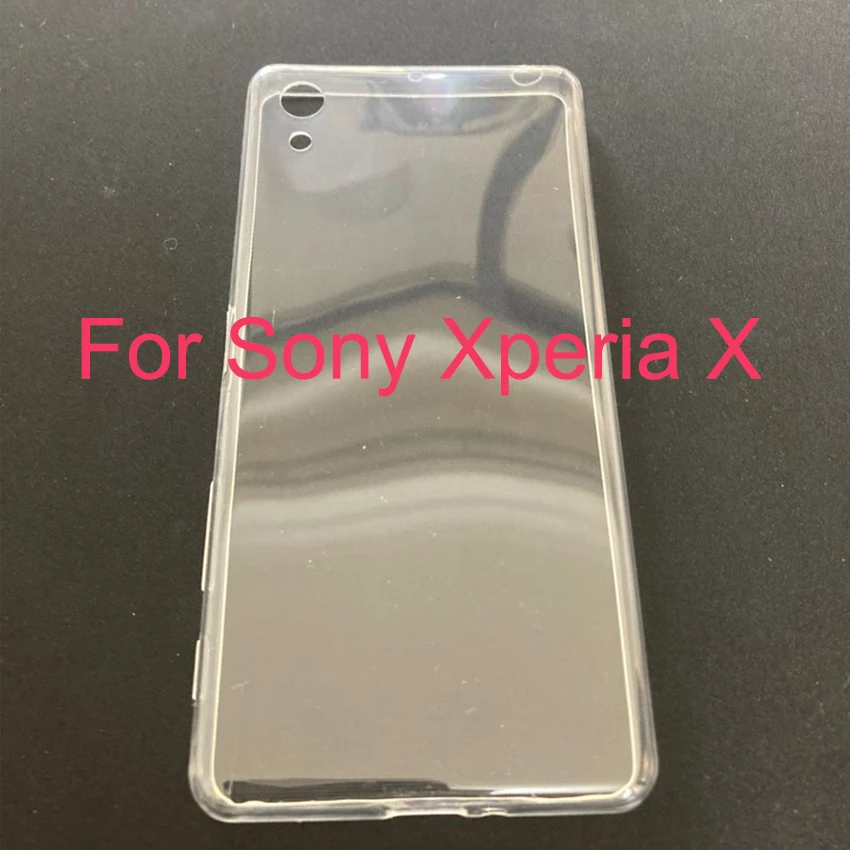 Прозрачный защитный чехол из ТПУ для Sony Xperia X, защитный противоударный Противоскользящий чехол, мягкая задняя крышка, защитный чехол