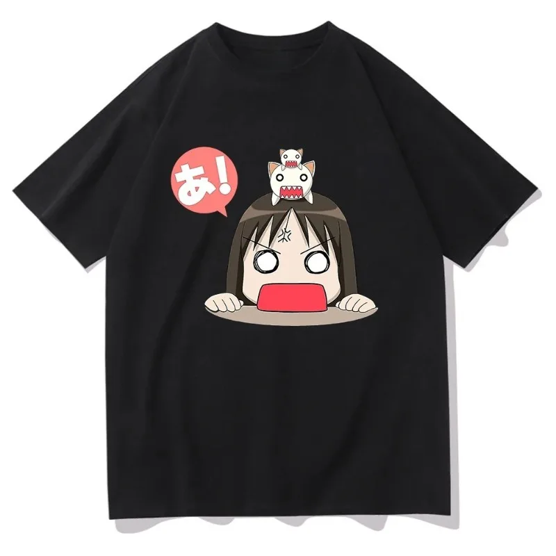 أنيمي Azumanga Daioh تي شيرت للنساء Kawaii تشيبي أوساكا و تشيو تشان عادية بسيطة تي شيرت الصيف ملابس الشارع Kawaii