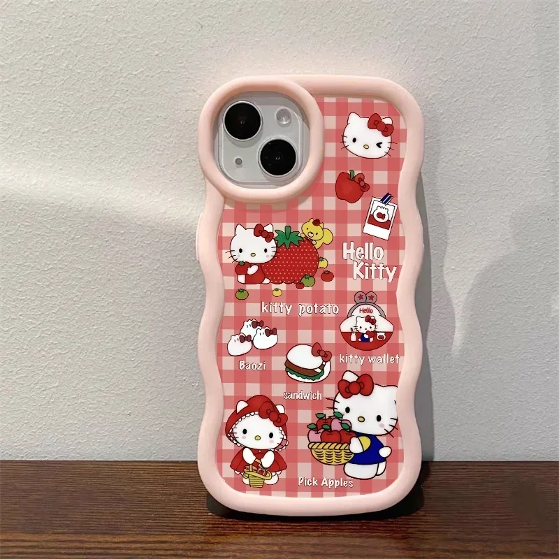 Bonito rosa olá kitty caso de telefone para xiaomi redmi 14c 13c 12c 10c 13 12 10 a3 a5 pro a1 a2 nota 9s 10s 8 9 10 pro capa macia