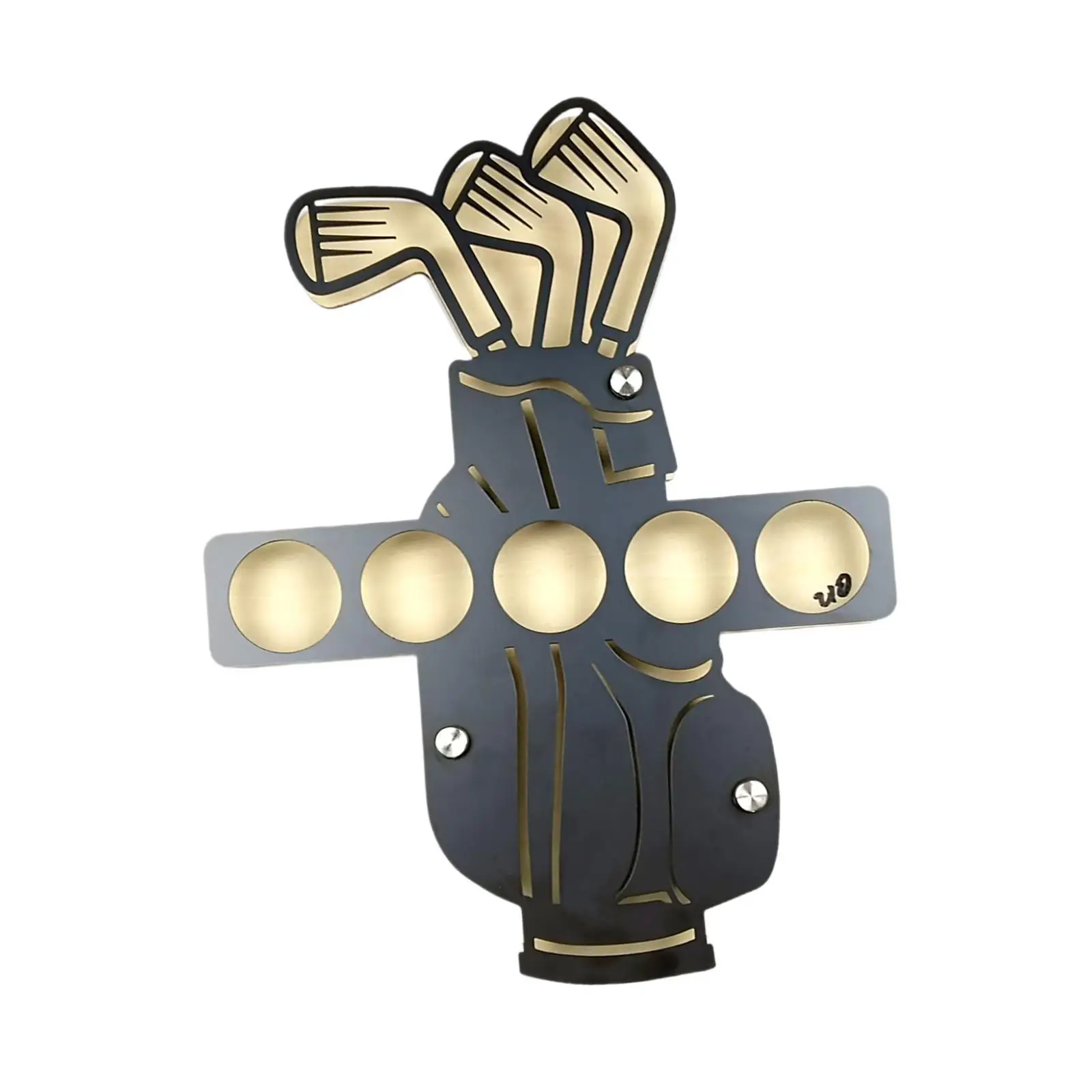 

Креативный металлический настенный держатель для гольф-аксессуаров: стильная подставка для мячей для гольфа в комнату для гольфистов