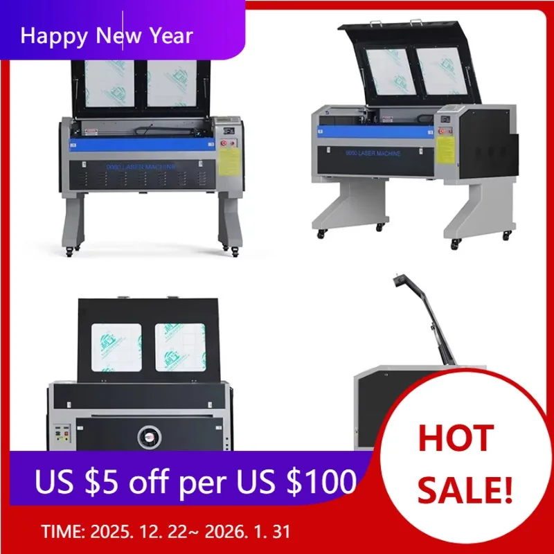 

【Factory】6090 600*900mm Engraver CNC CO2 Lzser Cutting Engraving Machine RECI Cutter For Leather Paper Plywood