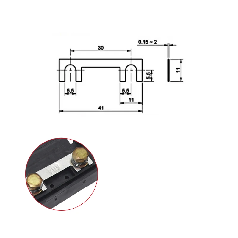 【1Set】 Car Fuse ANS-H2 30A 40A 50A 60A 70A 100A 120A 200A 1 Way Fuse Box Small Fork Bolt Fuse Holder