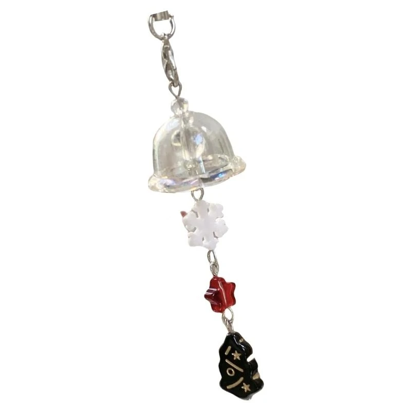 

Handcrafted Acrylic Snowflake Pendant Colorful Snowflake Phone Accessory Enhances Holiday Spirit And