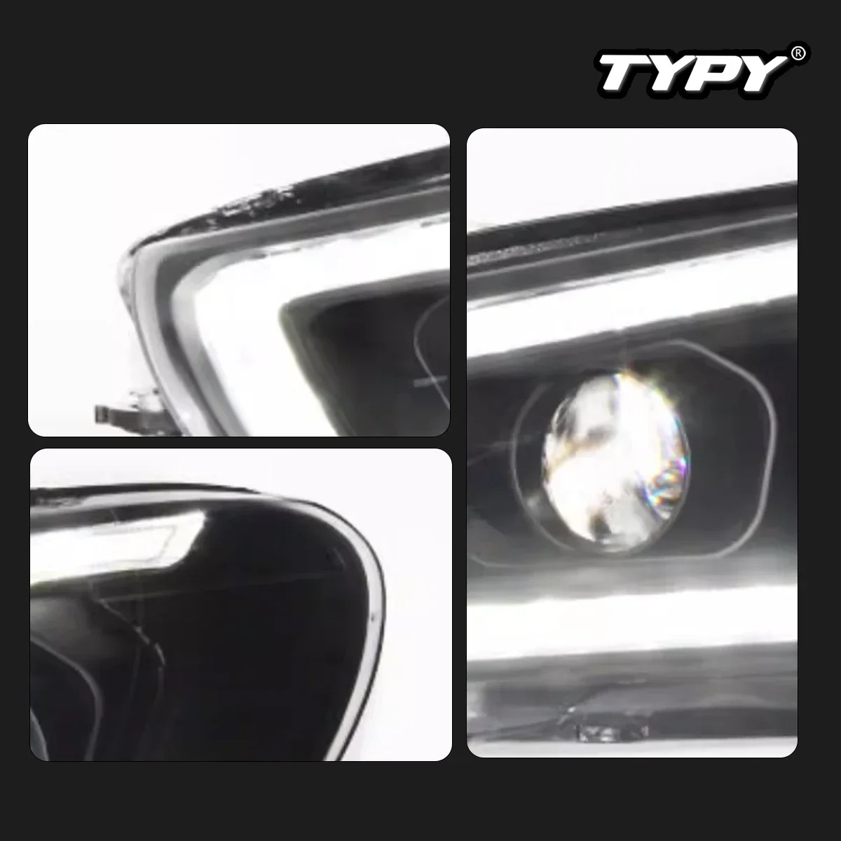 

TYPY новая светодиодная фара, обновленная, модифицированная для Volkswagen Scirocco 2009-2017, фара с динамическим сигналом, автоаксессуары