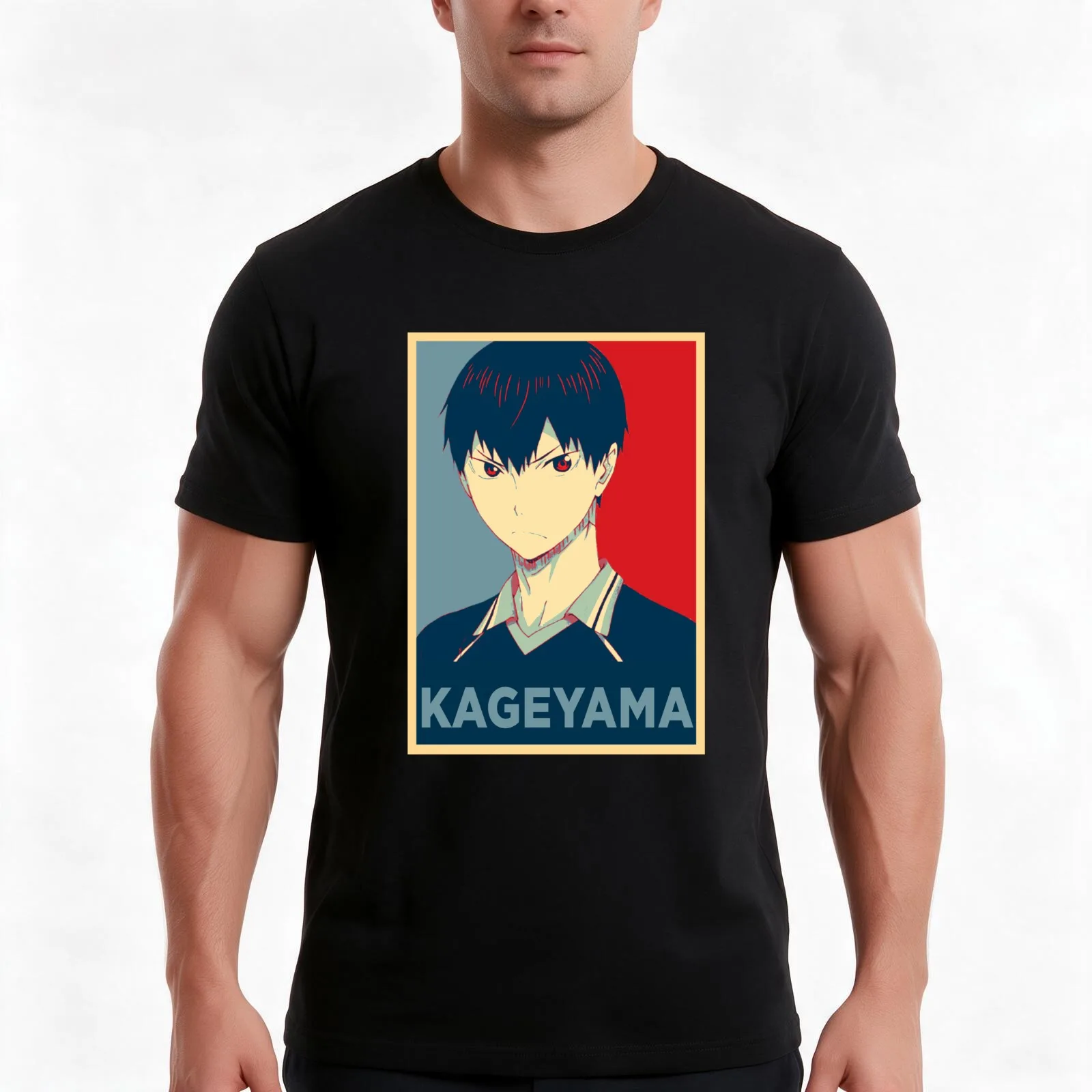 Tobio Kageyama HOPE T-Shirt Summer Casual Cotton Tee Oversized Streetwear Tops Vintage Graphic Print Loose Fit Short Sleeve