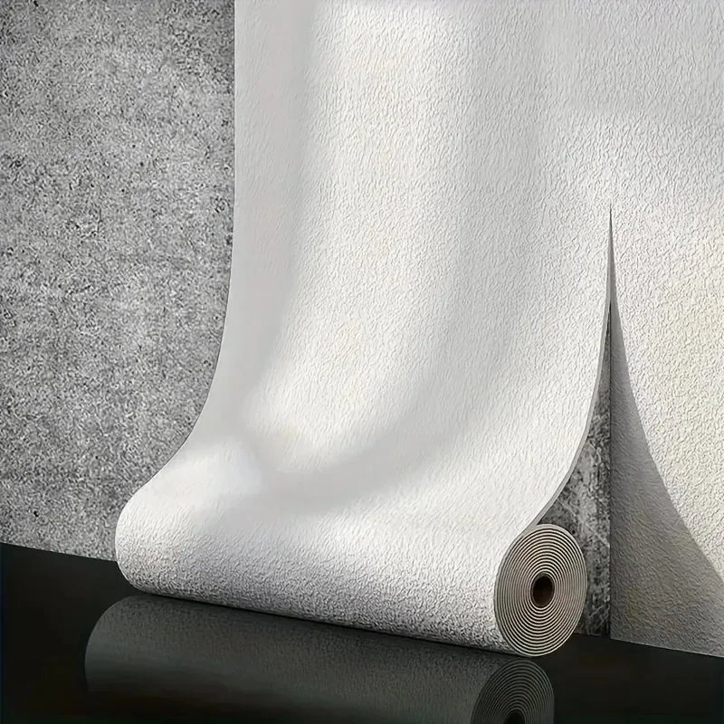 Linen 3D Foam Self-adhesive PVC Solid Color Thickened Waterproof Perfect for Living Room Bedroom  Wallpapers Home Decoration