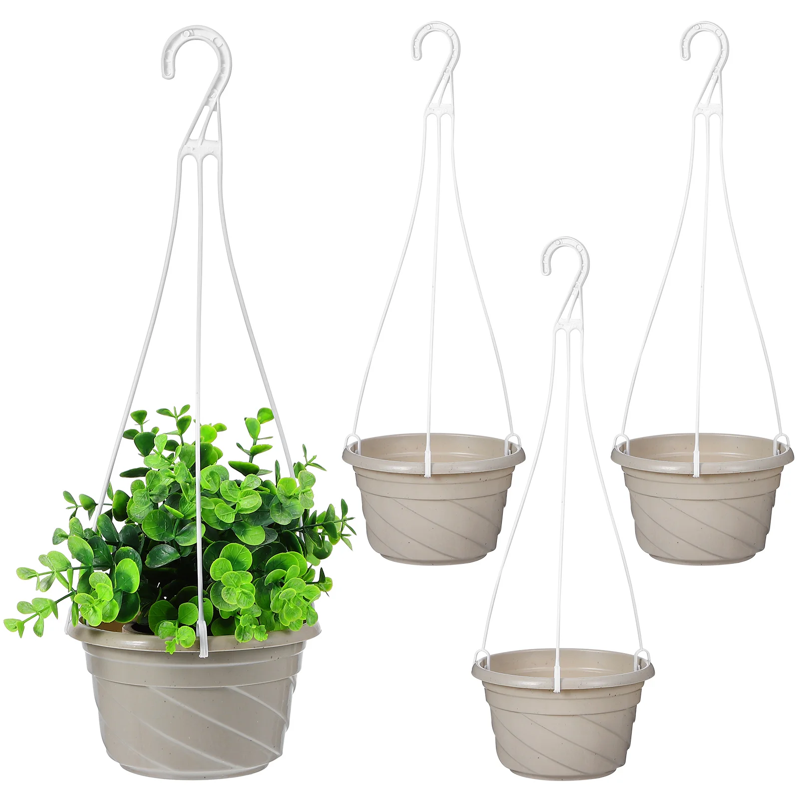 4 Pcs Hanging Basket Plant Stand Small Planters for Indoor Plants Pvc Flower