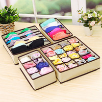 4 Pcs Bra Storage Box Underwear ganizer Closet Bins Drawer ganizers for Clothing Wardrobe Women Small Accessories Tidy