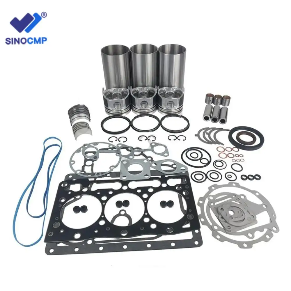 SINOCMP D1005 D1005-B Engine Overhaul Full Gasket Kit 16236-99352 For Kubota B1750D B1750E Tractor with 3 months Warranty