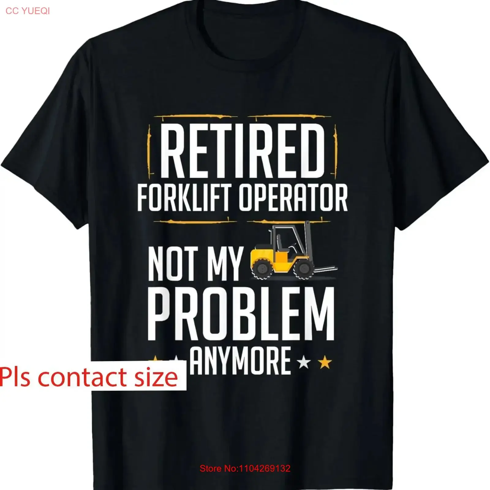 Retired Forklift Operator Forklifting Funny Driver T Shirt vintage Washed graphic Slightly Stretched Soft Top For Everyday Wear