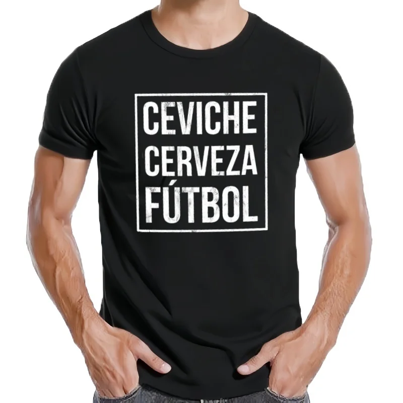 Ceviche Cerveza Futbol Perú Bandera Equipo de fútbol Camiseta Blusa cosas baratas ropa estética ropa linda Camisetas p